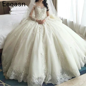 2020 Luxury Wedding Dresses Turkey Arabic Bride Dress Lace Ball Gown Princess Gowns Long Sleeve Chapel Train Vestido de Renda
2020 Luxury Wedding Dresses Turkey Arabic Bride Dress Lace Ball Gown Princess Gowns Long Sleeve Chapel Train Vestido de Renda