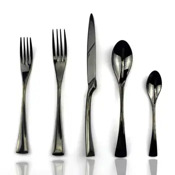 Luxury Black 304 Stainless Steel Dinnerware Set Fork Knife Cutlery Set Dinner Silverware Wedding Tableware Dessert Teaspoon Fork
Luxury Black 304 Stainless Steel Dinnerware Set Fork Knife Cutlery Set Dinner Silverware Wedding Tableware Dessert Teaspoon Fork