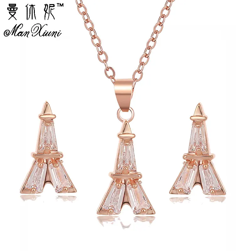 Manxiuni Women Fashion Eiffel Tower Jewelry Set Party Jewelry Accessory for Women Unique Design Earrings Necklace Sets
Manxiuni Women Fashion Eiffel Tower Jewelry Set Party Jewelry Accessory for Women Unique Design Earrings Necklace Sets
