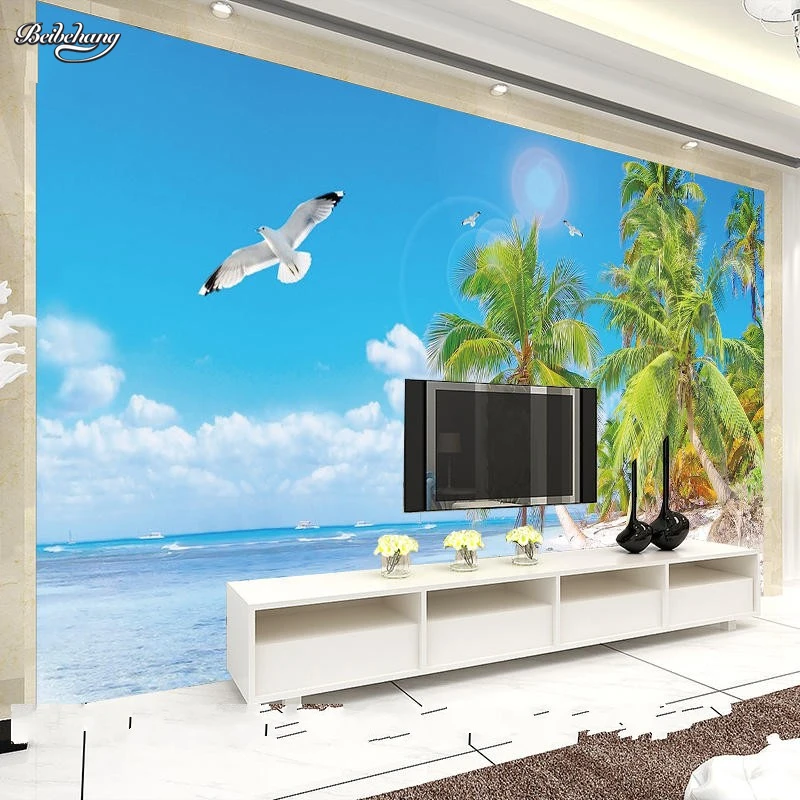 beibehang Living room sofa backdrop wallpaper bedroom bedside marriage room European-style wallpaper 4d Maldives landscape mural
beibehang Living room sofa backdrop wallpaper bedroom bedside marriage room European-style wallpaper 4d Maldives landscape mural