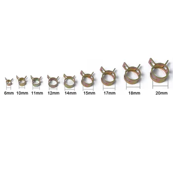 10pcs/set Spring Clip Fuel Line Hose Water Pipe Air Tube Clamps Fastener 6/10/11/12/14/15/17/18/20mm
10pcs/set Spring Clip Fuel Line Hose Water Pipe Air Tube Clamps Fastener 6/10/11/12/14/15/17/18/20mm