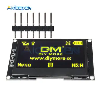 2.42" inch Yellow Display LCD Screen 128X64 OLED Display Module IIC I2C SPI Serial SSD1309 128*64 for Arduino C51 STM32
2.42" inch Yellow Display LCD Screen 128X64 OLED Display Module IIC I2C SPI Serial SSD1309 128*64 for Arduino C51 STM32
