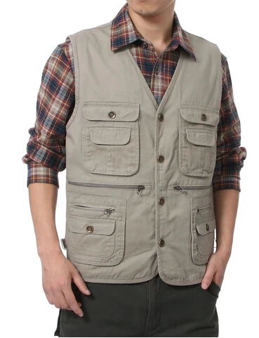 Autumn and winter vest quinquagenarian 100% cotton cloth outdoor casual multi-pocket bag fishing vest waistcoat male
Autumn and winter vest quinquagenarian 100% cotton cloth outdoor casual multi-pocket bag fishing vest waistcoat male