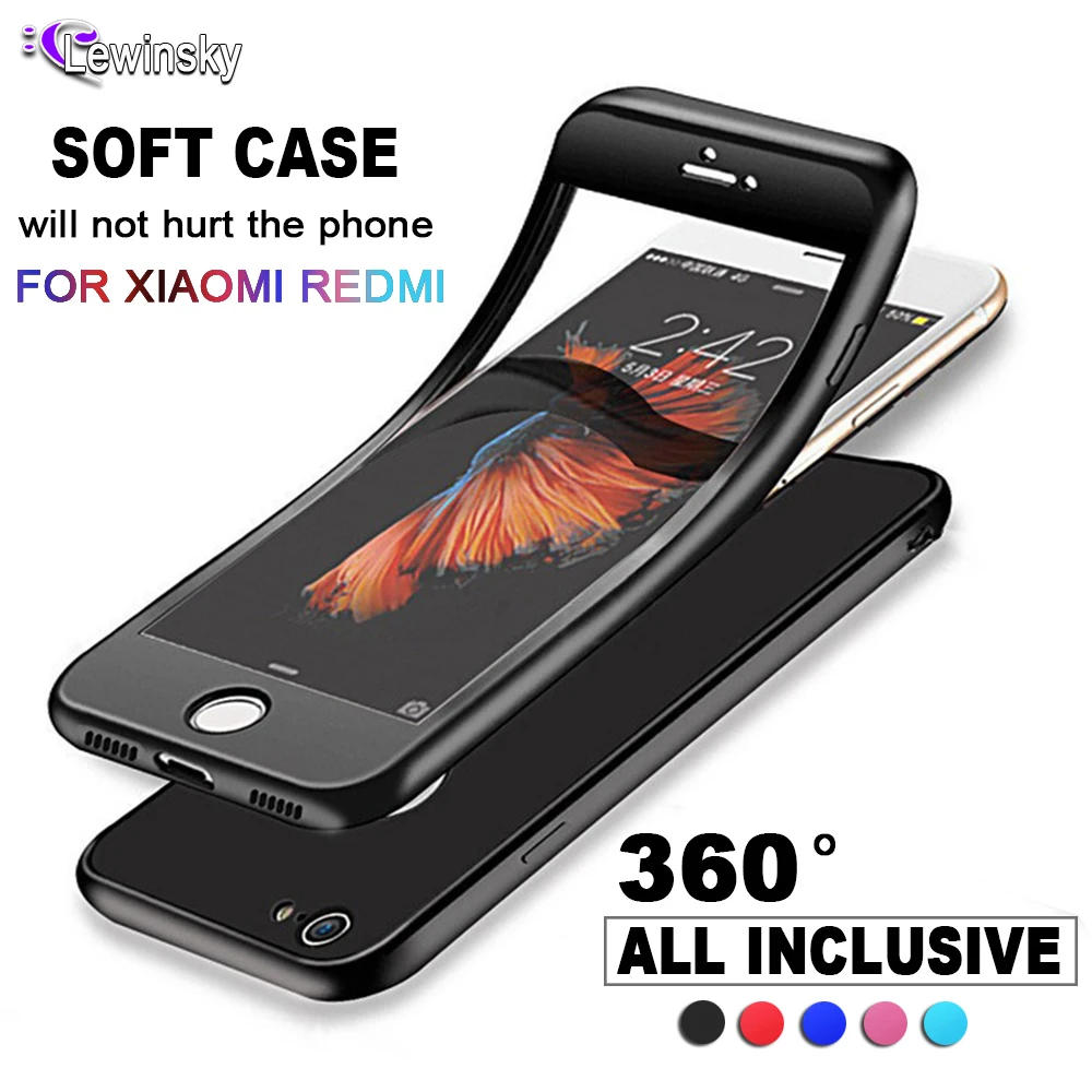 360 Full Cover Silicone Protection Phone Case For Xiaomi Mi 8 SE 6X A2 Mi A1 5X Redmi 6 Pro Note 5 3 4 4X 5A prime Soft TPU Case
360 Full Cover Silicone Protection Phone Case For Xiaomi Mi 8 SE 6X A2 Mi A1 5X Redmi 6 Pro Note 5 3 4 4X 5A prime Soft TPU Case