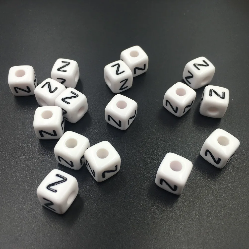 Wholesale 550PCS/Lot 10*10MM Black Single Letter Z Printing Alphabet Jewelry Beads,Acrylic Plastic Letter Beads for Jewelry
Wholesale 550PCS/Lot 10*10MM Black Single Letter Z Printing Alphabet Jewelry Beads,Acrylic Plastic Letter Beads for Jewelry