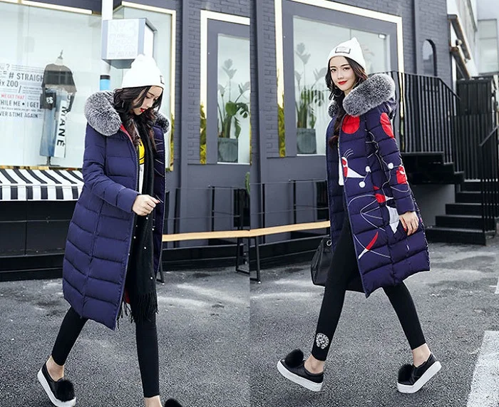 2017 Winter Jacket women long down jacket Plus Size Womens Parkas real fur Thicken Outerwear winter coats+11