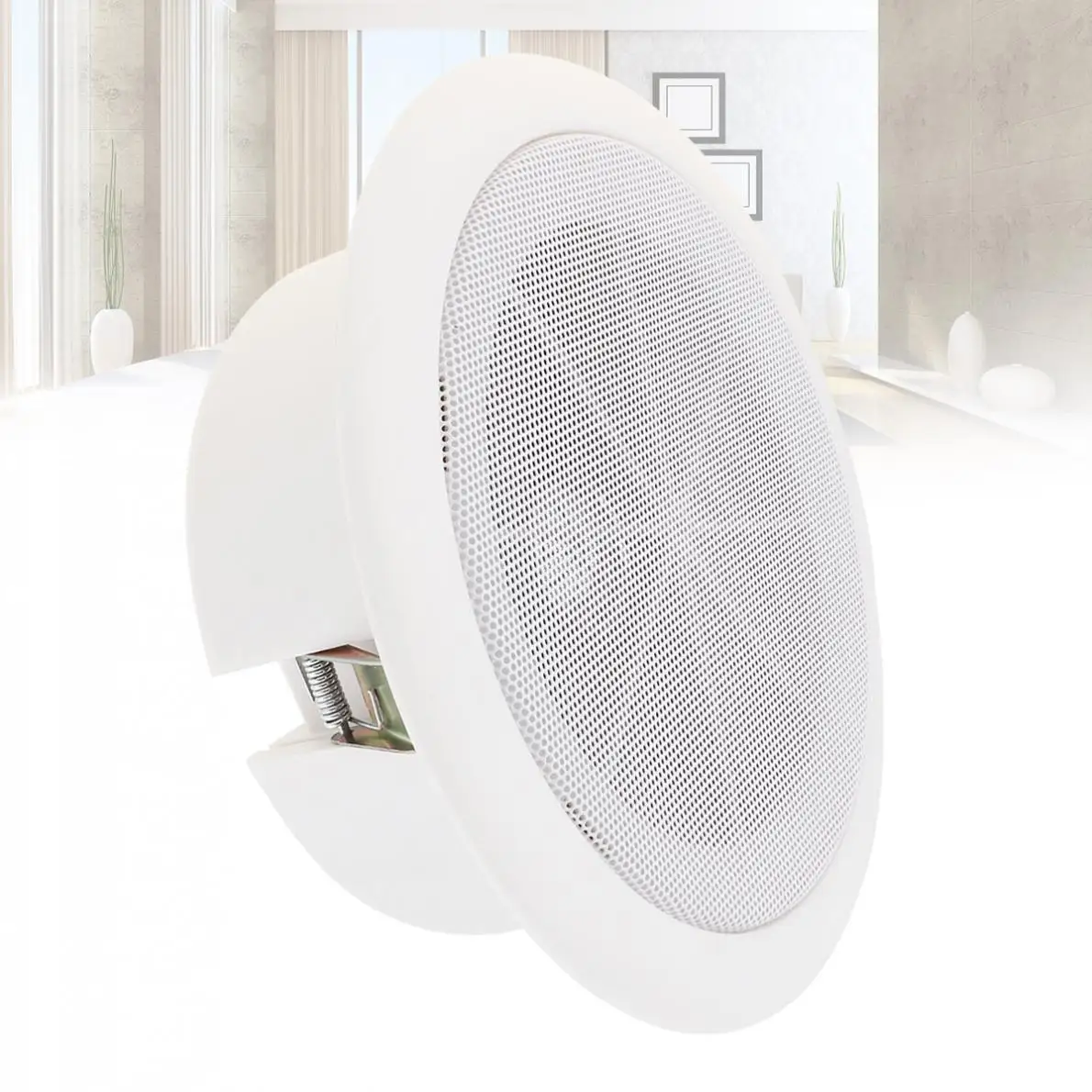 5Inch Microphone Input USB MP3 Player Ceiling Speaker Public Broadcast Background Music Speaker for Home/Supermarket/Restauran
5Inch Microphone Input USB MP3 Player Ceiling Speaker Public Broadcast Background Music Speaker for Home/Supermarket/Restauran
