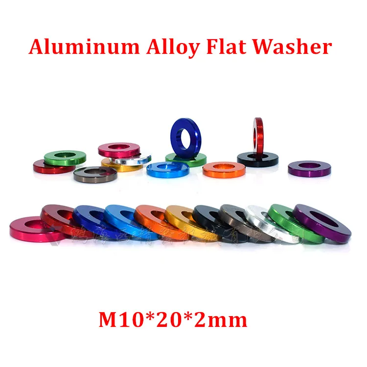 10pcs M10*20*2mm Aluminum flat washer for RC Model Part Anodized Red/ Black /Blue/ gold Aluminum countersunk Gasket Washer meson
10pcs M10*20*2mm Aluminum flat washer for RC Model Part Anodized Red/ Black /Blue/ gold Aluminum countersunk Gasket Washer meson