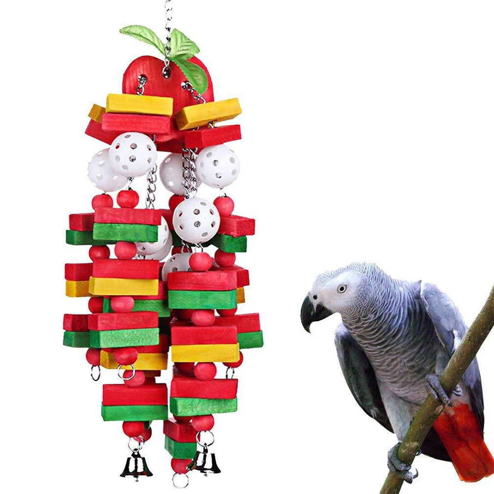 Durable Wooden Multifunction Banana Parrot Supplies Safe Small Bell Decoration Chew Bite Balance Hanging Exercise Ball Bird Toy
Durable Wooden Multifunction Banana Parrot Supplies Safe Small Bell Decoration Chew Bite Balance Hanging Exercise Ball Bird Toy