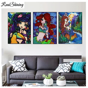 full square round 5d diy diamond embroidery diamond painting Mermaid Princess home decoration mosaic diamond picture 3pcs FS5793
full square round 5d diy diamond embroidery diamond painting Mermaid Princess home decoration mosaic diamond picture 3pcs FS5793