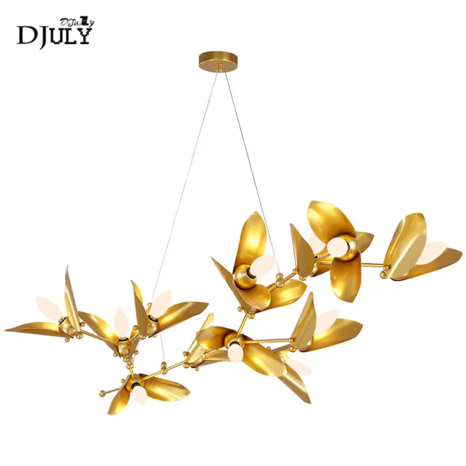 American luxury Golden jade leaf led pendant lights for villa living room dining room loft decor hanging lamp fixtures lustre
American luxury Golden jade leaf led pendant lights for villa living room dining room loft decor hanging lamp fixtures lustre