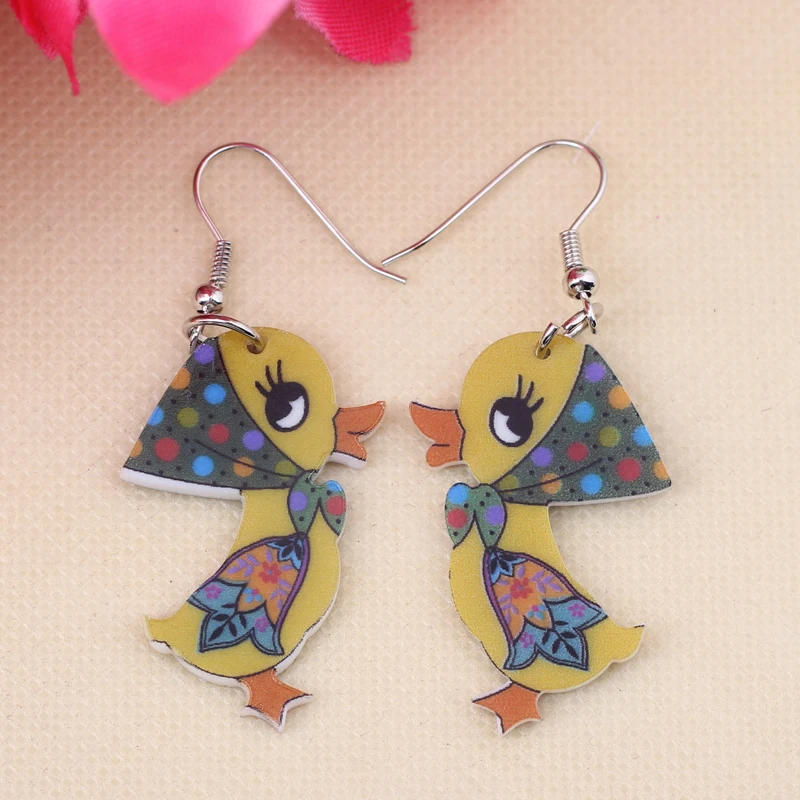 Bonsny ducks cute lovely printing drop earrings acrylic new 2014 design spring/summer style for girls woman jewelry
Bonsny ducks cute lovely printing drop earrings acrylic new 2014 design spring/summer style for girls woman jewelry