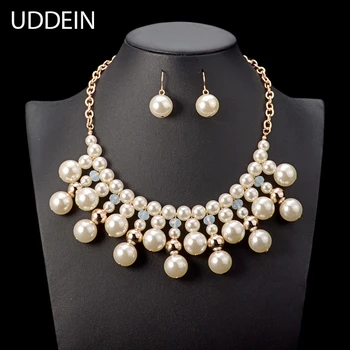 UDDEIN simulated pearl jewelry sets tassel pendant statement chokers maxi necklace women wedding accessories African beads
UDDEIN simulated pearl jewelry sets tassel pendant statement chokers maxi necklace women wedding accessories African beads