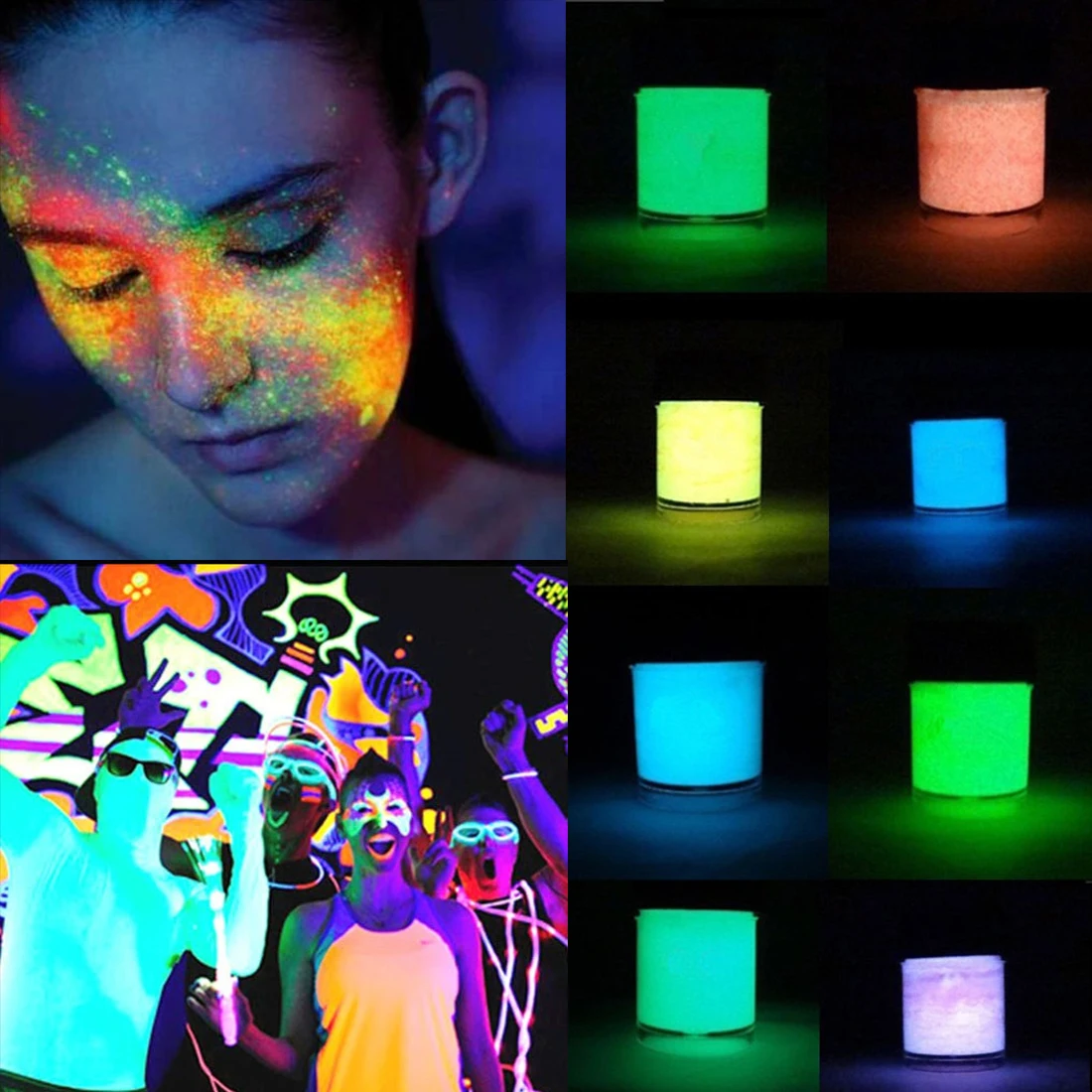 Eco Non-toxic Odor Free Luminous Acrylic Bady Paint Fluorescent Body Art Pigment Party Night Running Glow Graffiti Paintting 
Eco Non-toxic Odor Free Luminous Acrylic Bady Paint Fluorescent Body Art Pigment Party Night Running Glow Graffiti Paintting
