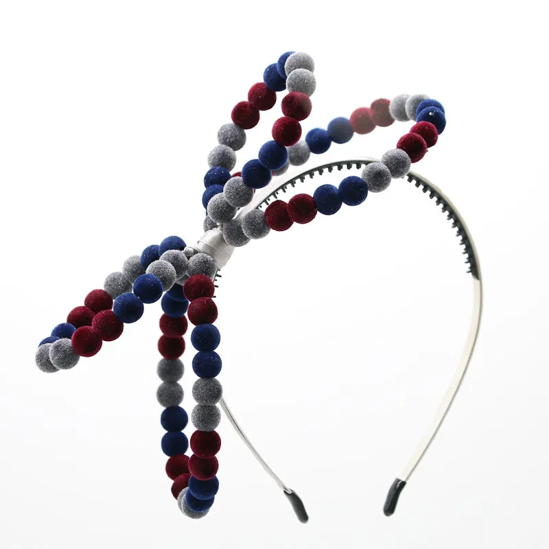 HOT New winter velvet beads bow with wire handmade large bow cute hairbands beads bow hair accessories
HOT New winter velvet beads bow with wire handmade large bow cute hairbands beads bow hair accessories