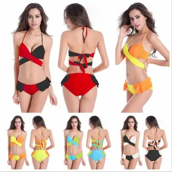 Sexy Flouncing Bandage Bikini 2018 Cross Patchwork Print Biquini Women Swimwear Push Up Maillot Swimsuit Beach Bathing Suits
Sexy Flouncing Bandage Bikini 2018 Cross Patchwork Print Biquini Women Swimwear Push Up Maillot Swimsuit Beach Bathing Suits