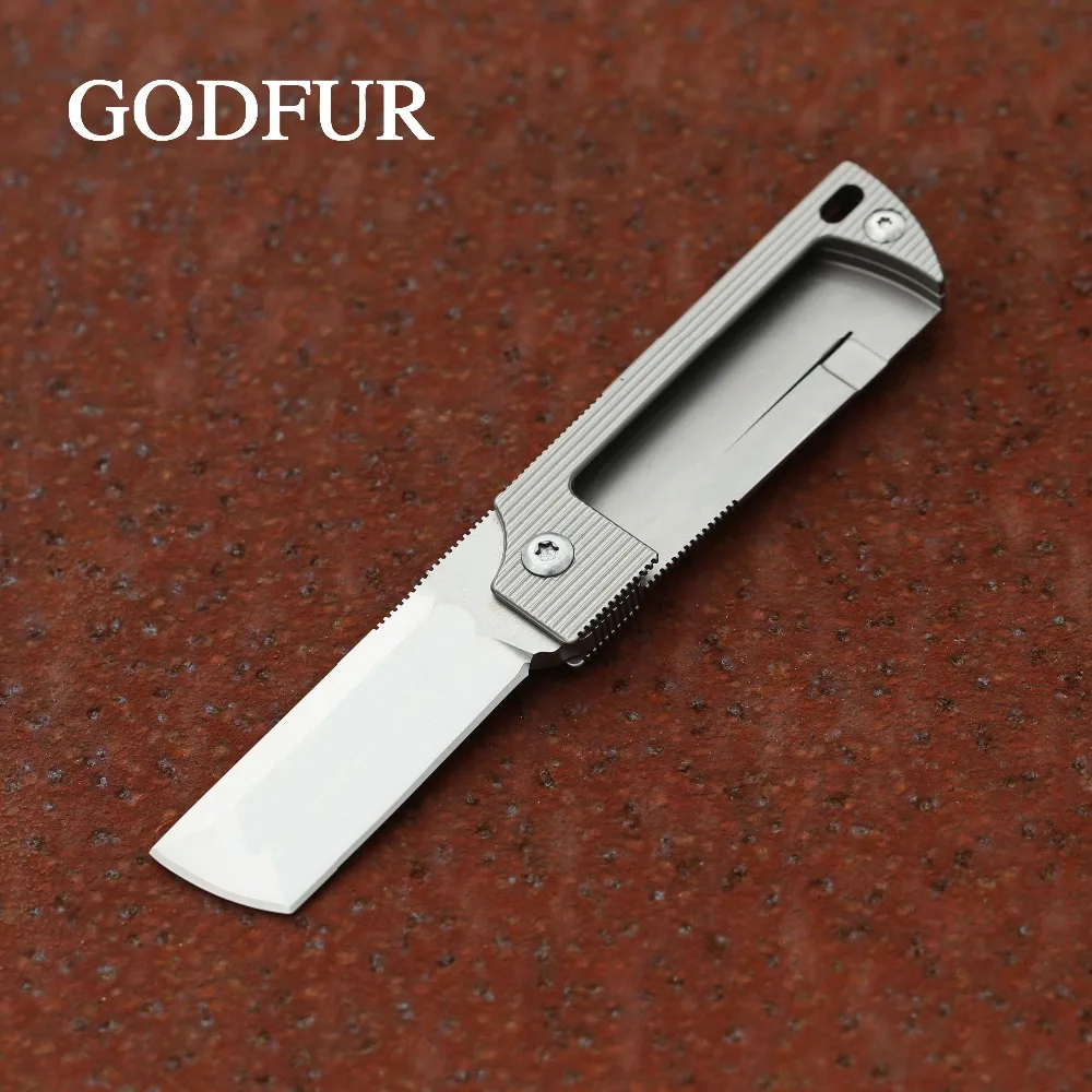 GODFUR Rocket mini hanging key pocket folding knife 8Cr13Mov blade titanium handle outdoor portable fine gift fruit EDC knives
GODFUR Rocket mini hanging key pocket folding knife 8Cr13Mov blade titanium handle outdoor portable fine gift fruit EDC knives