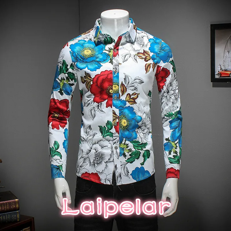New Men Shirt Brand Clothing Spring Slim Fit Casual Shirt Mens Long Sleeve Turn Down Collar Men Floral Shirt Men Blouse 5XL
New Men Shirt Brand Clothing Spring Slim Fit Casual Shirt Mens Long Sleeve Turn Down Collar Men Floral Shirt Men Blouse 5XL