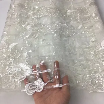 Nigerian Lace Fabrics For Wedding 2018 African Lace Fabric With Sequins High Quality White 3 d Embroidery French Lace wedding
Nigerian Lace Fabrics For Wedding 2018 African Lace Fabric With Sequins High Quality White 3 d Embroidery French Lace wedding