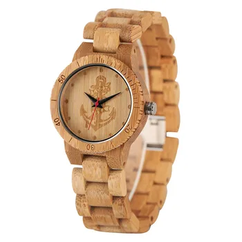 Full Bamboo Watches Anchor Compass Skull Pattern Quartz Analog Wristwatch Natural Wood Watch Women Female Watches Gift 
Full Bamboo Watches Anchor Compass Skull Pattern Quartz Analog Wristwatch Natural Wood Watch Women Female Watches Gift