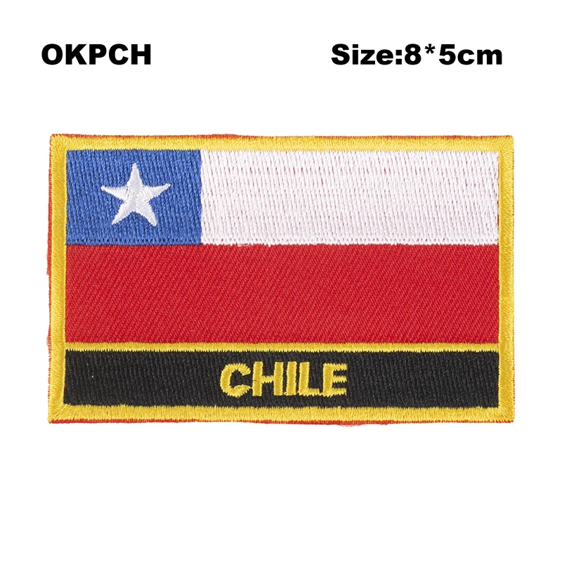 Chile Flag patcheswork fabric embroidery patch in Patches iorn patches for clothing flower PT-0216-R
Chile Flag patcheswork fabric embroidery patch in Patches iorn patches for clothing flower PT-0216-R