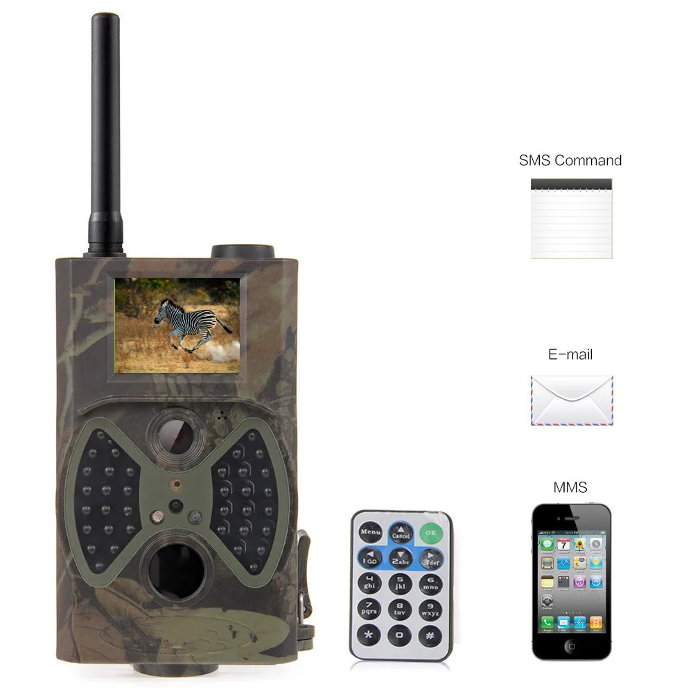 HC300M Hunting Camera GSM Animals Trail Camera Infrared Hunter Cam With 2 Inch LCD Screen
HC300M Hunting Camera GSM Animals Trail Camera Infrared Hunter Cam With 2 Inch LCD Screen