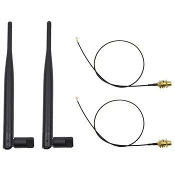 2 x 6dBi 2.4GHz 5GHz Dual Band WiFi RP-SMA Antenna + 2 x 35cm U.fl / IPEX Cable
2 x 6dBi 2.4GHz 5GHz Dual Band WiFi RP-SMA Antenna + 2 x 35cm U.fl / IPEX Cable