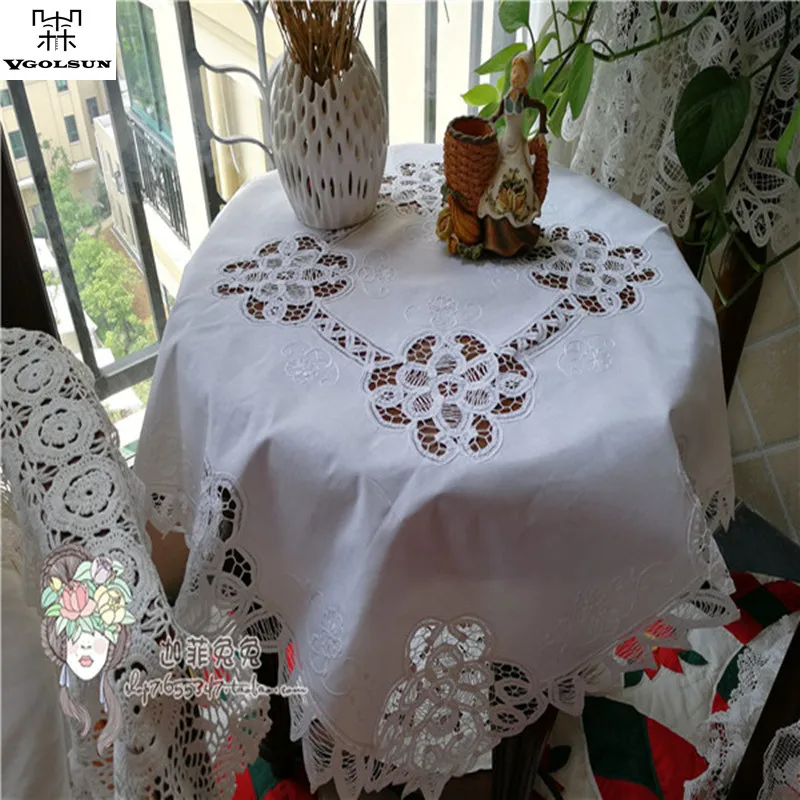 Vgolsun High Quality&Elegant Europe Style 87CM*87CM Round 100%Cotton Handmade Battenburg Lace Table Cloth
Vgolsun High Quality&Elegant Europe Style 87CM*87CM Round 100%Cotton Handmade Battenburg Lace Table Cloth