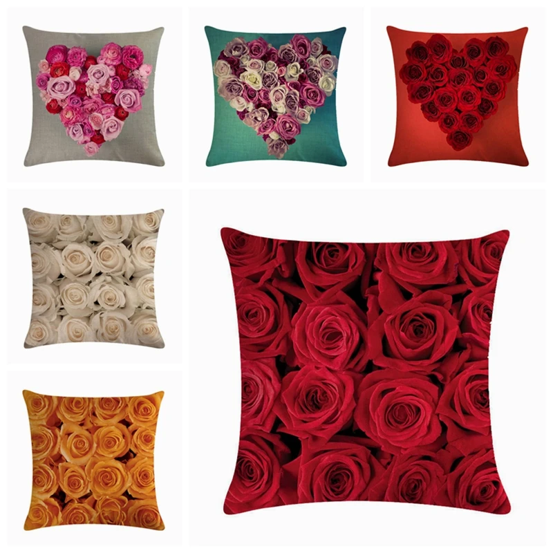 European Style 3D Love Heart Roses Cushion Cover Luxury Pillows Case Wedding Party Home Decoration Sofa Car Waist Pillow Cover
European Style 3D Love Heart Roses Cushion Cover Luxury Pillows Case Wedding Party Home Decoration Sofa Car Waist Pillow Cover
