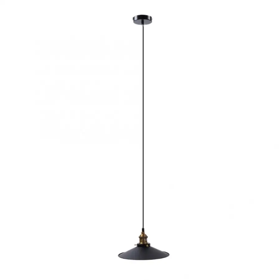 Фото Винтажный промышленный Потолочный подвесной светильник металлический абажур