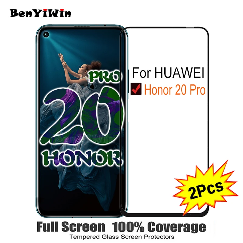 2PCS Full Cover Screen Protector Tempered Glass For Huawei Honor 20 pro 6.26" 9H Protective glass For honor 20 pro Film Case
2PCS Full Cover Screen Protector Tempered Glass For Huawei Honor 20 pro 6.26" 9H Protective glass For honor 20 pro Film Case