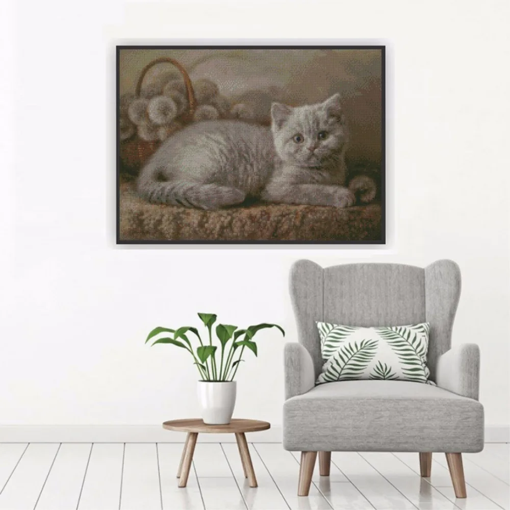 Full Square / Round Drill 5D DIY Diamond Painting kits Animal Grey Cat Rhinestone Embroidery Cross Stitch Mosaic Arts Home Decor
Full Square / Round Drill 5D DIY Diamond Painting kits Animal Grey Cat Rhinestone Embroidery Cross Stitch Mosaic Arts Home Decor