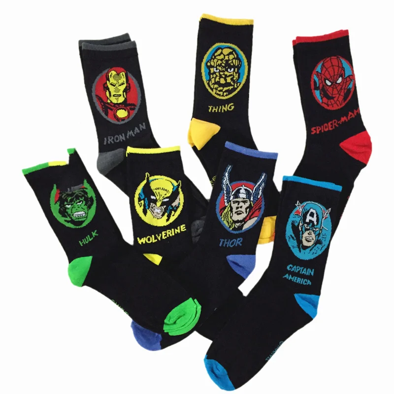 New Arrival Men Socks Fashion Comics Hero General Socks Cartoon Iron Man Captain Knee-High Warm Stitching pattern Casual Sock
New Arrival Men Socks Fashion Comics Hero General Socks Cartoon Iron Man Captain Knee-High Warm Stitching pattern Casual Sock