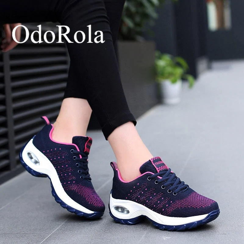 OdoRola Women Air Cushion Sneakers Casual Sports Running Shoes Women Mountain Climbing Trekking Shoes Dance Shoes
OdoRola Women Air Cushion Sneakers Casual Sports Running Shoes Women Mountain Climbing Trekking Shoes Dance Shoes
