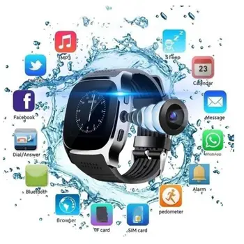 T8 Waterproof Sports Exercise Bluetooth Camera Pedometer Wristband Smart Watch Blood Pressure Watch Smart Bracelet
T8 Waterproof Sports Exercise Bluetooth Camera Pedometer Wristband Smart Watch Blood Pressure Watch Smart Bracelet