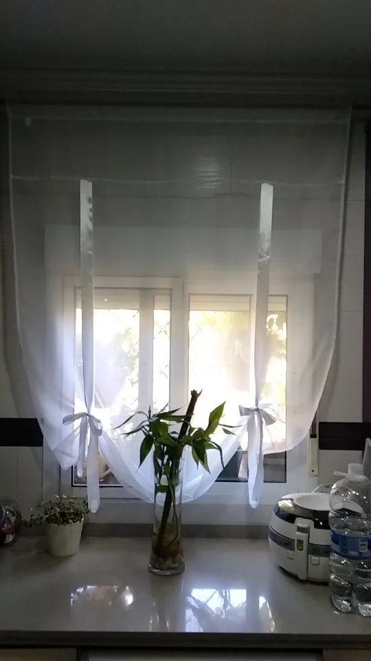 

Flying Window Tulle Yarn Kitchen Bay Screen Curtains for Living Room Divider Home Transparent Sheer Curtain Drapes Window Voile