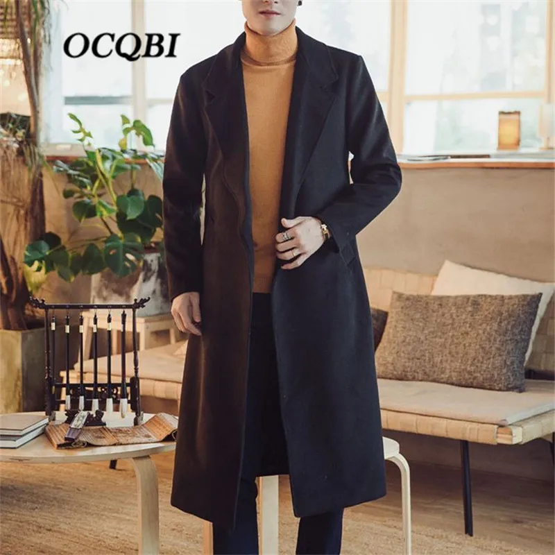 Plus Size 2018 Sashes Korean Style Wool Mens Clothing Overcoats Fashion Winter Dress Coat X-Long Mens
Plus Size 2018 Sashes Korean Style Wool Mens Clothing Overcoats Fashion Winter Dress Coat X-Long Mens