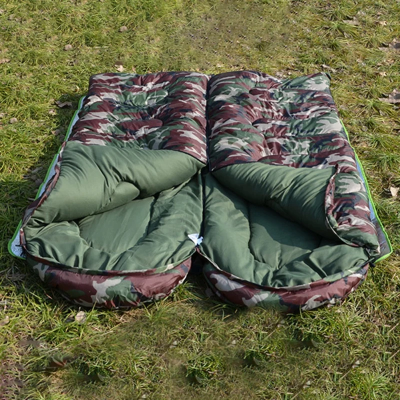 Adult Cotton Camping Sleeping Bag 15~5degree Envelope Style Camouflage Warm Waterproof Travel Hooded Sleeping Bags
Adult Cotton Camping Sleeping Bag 15~5degree Envelope Style Camouflage Warm Waterproof Travel Hooded Sleeping Bags