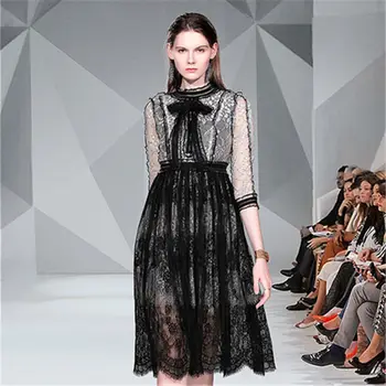 Summer 2019 Dress Sexy Fashion Lace Full Patchwork O Neck Women Bow Three Quarter Night Club Body con Party Dresses Wholesale
Summer 2019 Dress Sexy Fashion Lace Full Patchwork O Neck Women Bow Three Quarter Night Club Body con Party Dresses Wholesale