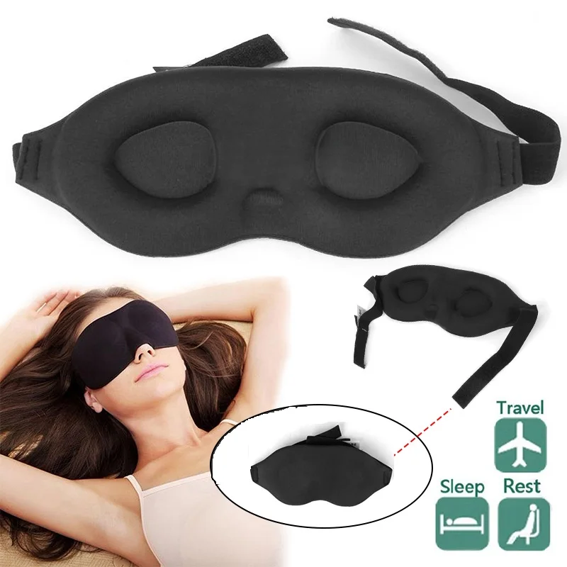 3D Rest Eye Mask Memory Foam Padded Shade Cover Blindfold Sponge Eyeshade Soft Polyester Eye Mask Shade for Sleeping
3D Rest Eye Mask Memory Foam Padded Shade Cover Blindfold Sponge Eyeshade Soft Polyester Eye Mask Shade for Sleeping