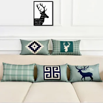Nordic Style Cushion Cover Elk Printing Sofa Linen Pillowcase 30*50 Waist Pillowcase Family Sofa Chair Bedroom Bedding Decorate
Nordic Style Cushion Cover Elk Printing Sofa Linen Pillowcase 30*50 Waist Pillowcase Family Sofa Chair Bedroom Bedding Decorate