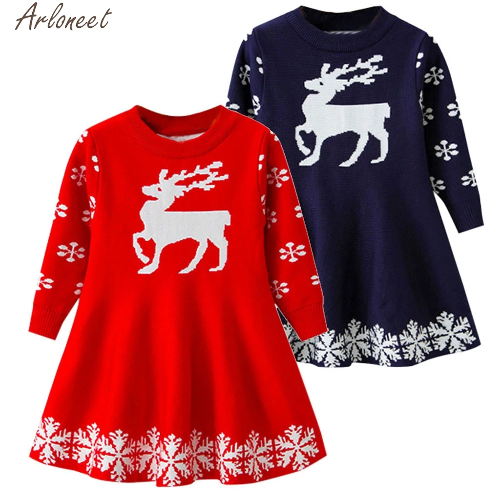 ARLONEET Kid Baby Girls Dresses Deer Snowflake Xmas Print dress girl kids dresses for girls 4 to 5 Christmas princess costume
ARLONEET Kid Baby Girls Dresses Deer Snowflake Xmas Print dress girl kids dresses for girls 4 to 5 Christmas princess costume