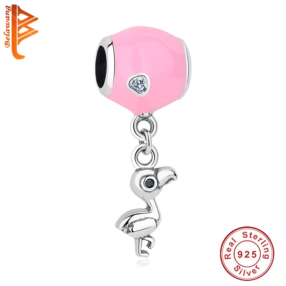 2019 New Trendy 925 Sterling Silver Bead Charm Pink Enamel Flamingo Charm Fit Woman Charm Bracelet DIY Original Jewelry
2019 New Trendy 925 Sterling Silver Bead Charm Pink Enamel Flamingo Charm Fit Woman Charm Bracelet DIY Original Jewelry