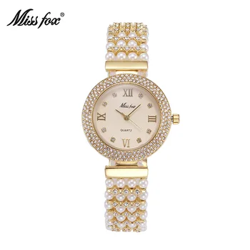 Miss Fox Brand Watch Women Luxury Gemstone Jewelry Pearls Bracelet Watches Diamond Dress Ladies Fashion Quartz Wristwatch Clock
Miss Fox Brand Watch Women Luxury Gemstone Jewelry Pearls Bracelet Watches Diamond Dress Ladies Fashion Quartz Wristwatch Clock