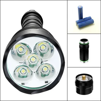 Tinhofire CX5 5 x T6 LED Flashlight waterproof 6000Lm LED Torch Light Lamp 2/3 x 18650 Battery
Tinhofire CX5 5 x T6 LED Flashlight waterproof 6000Lm LED Torch Light Lamp 2/3 x 18650 Battery