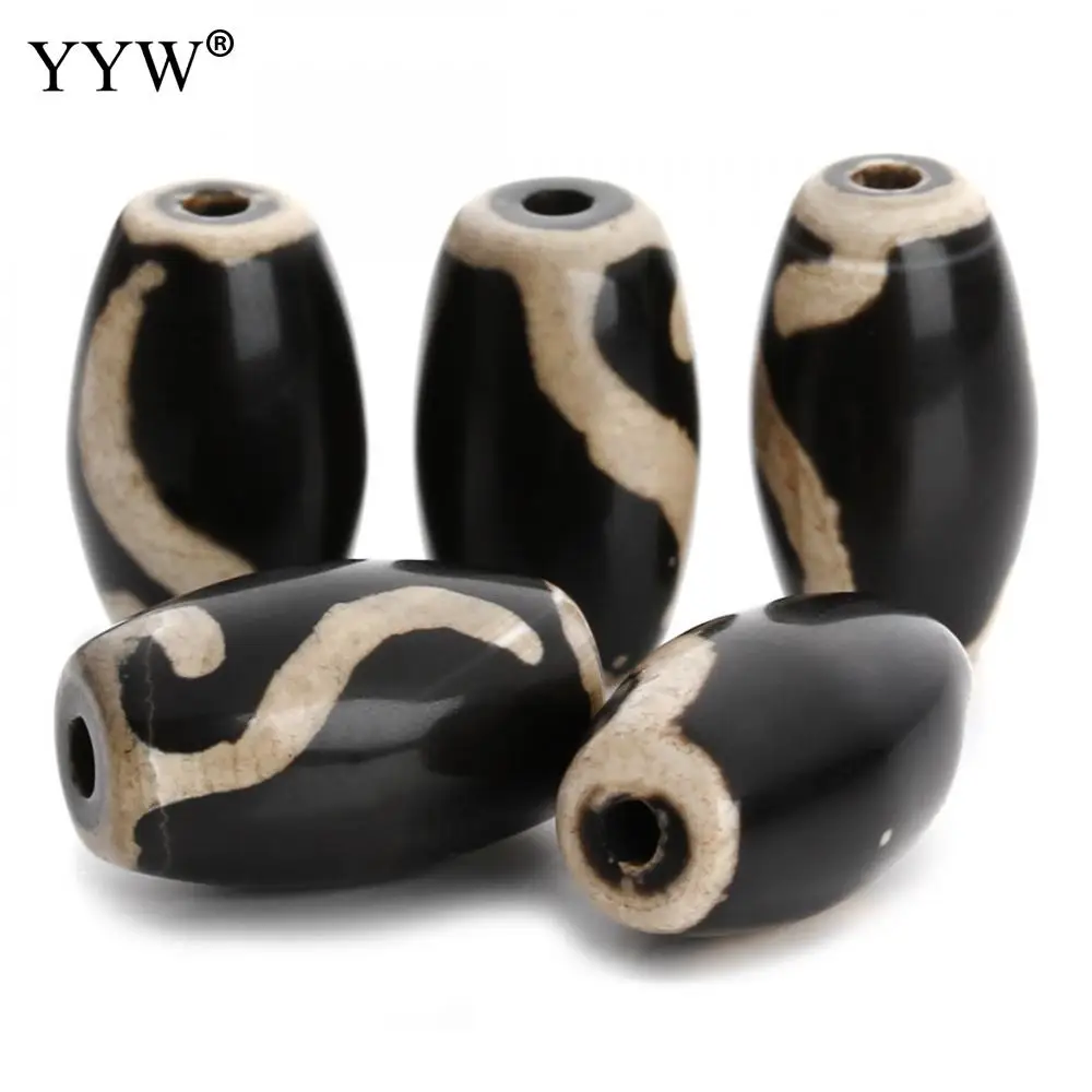 YYW 2PCs 21-28mm Large Hole Beads Black Natural Tibetan Agata Dzi Beads Drum Oval Vintage Style Women Men Jewelry Stone Beads
YYW 2PCs 21-28mm Large Hole Beads Black Natural Tibetan Agata Dzi Beads Drum Oval Vintage Style Women Men Jewelry Stone Beads