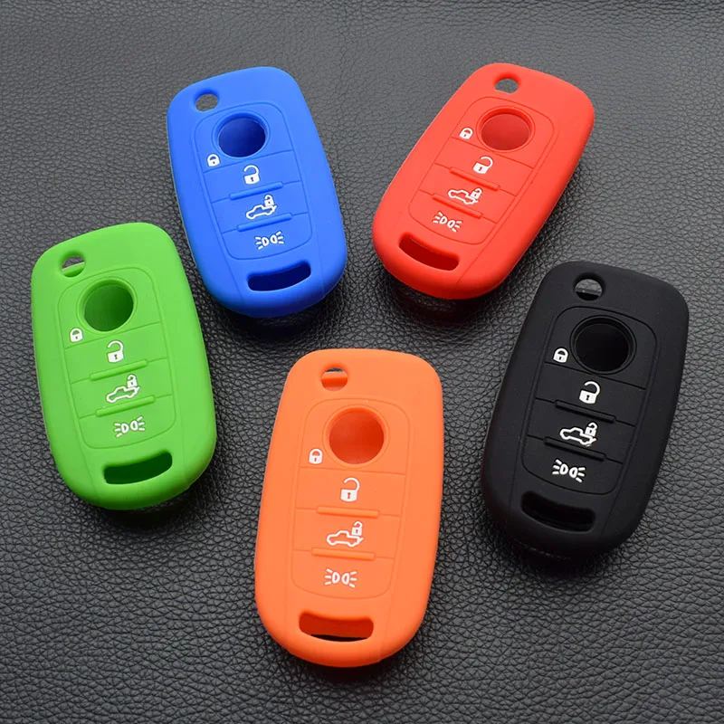 Silicone rubber car key case cover for FIAT Toro 500X nuovo grazie 4 button key case cover shell 10 pcs/lot
Silicone rubber car key case cover for FIAT Toro 500X nuovo grazie 4 button key case cover shell 10 pcs/lot