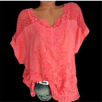 Women Large size Blouse 2019 spring summer Slash collar lantern sleeve shirt loose double chiffon blouse bandage laceTops
Women Large size Blouse 2019 spring summer Slash collar lantern sleeve shirt loose double chiffon blouse bandage laceTops
