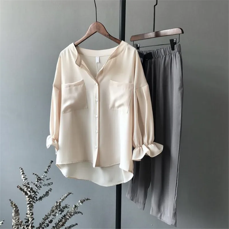 High quality Casual Chiffon Apricot Women blouse shirt oversized breathable loose shirt office wear Fashion Solid tops blusas
High quality Casual Chiffon Apricot Women blouse shirt oversized breathable loose shirt office wear Fashion Solid tops blusas