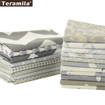Teramila Cotton Fabric 19 Designs Grey and White Color Clothing Bedding Decoraion Quilting Charm Packs Fat Quarter Meter Tecido
Teramila Cotton Fabric 19 Designs Grey and White Color Clothing Bedding Decoraion Quilting Charm Packs Fat Quarter Meter Tecido